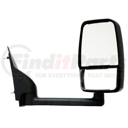 Velvac 714468 2020 Deluxe Series Door Mirror - Black, 96" Body Width, Deluxe Head, Passenger Side