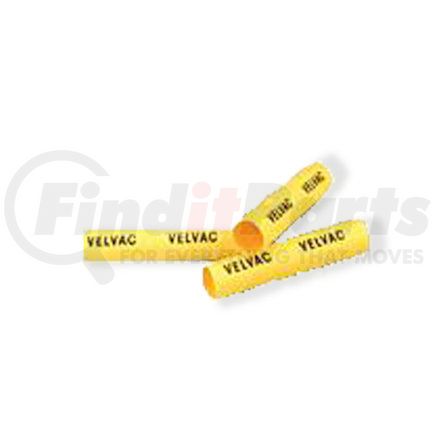 Velvac 057062-25 Heat Shrink Tubing - 12-10 Wire Gauge Range, 2" Length, .375" I.D. Pre-Shrink, .187" I.D. After, Yellow, 25 Pack
