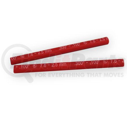 Velvac 057147-10 Heat Shrink Tubing - 18-14 Wire Gauge Range, 6" Length, .300" I.D. Pre-Shrink, .100" After, Red, 10 Pack