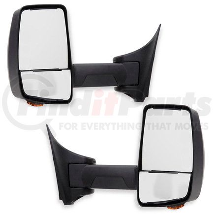 Velvac 719754 2020XG Series Door Mirror - Black, 102" Body Width, Driver and Passenger Side
