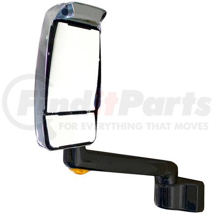 Velvac 719877-1 2030 Series Door Mirror - Chrome, 14" Lighted Arm, Driver Side