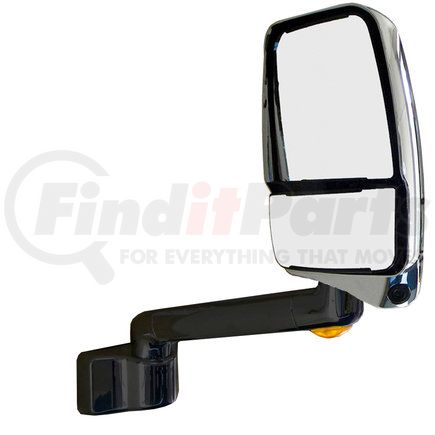 Velvac 719920 Door Mirror - 2030 Series, RH, Chrome/Black, Heated, Remote, Manual