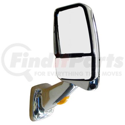 Velvac 719942 2025 Deluxe Series Door Mirror - Black, Passenger Side