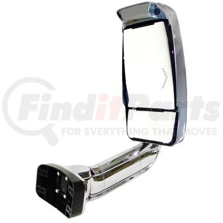 Velvac 720118 2030XL Series Door Mirror - Chrome, 14' Lighted Arm, Euromax Head, Passenger Side