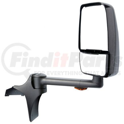 Velvac 728536 2020SS Deluxe Door Mirror - Black, 96" Body Width, Deluxe Head, Passenger Side