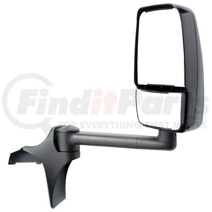 Velvac 728734 2020SS Deluxe Door Mirror - Black, 93" Body Width, Deluxe Head, Passenger Side