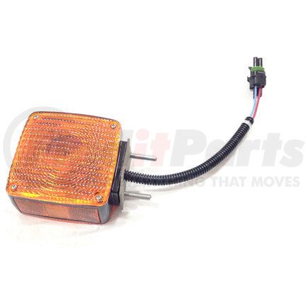 Truck-Lite 4874AY106-3 Turn Signal Light - Clear Lens with Amber LED, Polycarbonate, ABS Housing