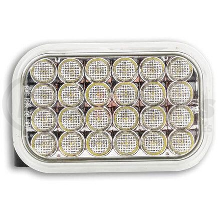 TRUCK-LITE 4560C Back Up Light - LED, Clear Lens, 24 Diode, Rectangular Lens Shape, Grommet Mount, 12v