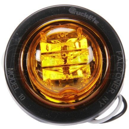 Truck-Lite 10075Y 10 Series Marker Clearance Light - LED, PL-10 Lamp Connection, 12v