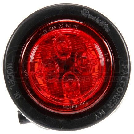 Truck-Lite 10076R 10 Series Marker Clearance Light - LED, Fit 'N Forget M/C Lamp Connection, 12v