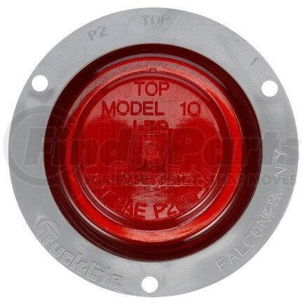 Truck-Lite 10051R 10 Series Marker Clearance Light - LED, Fit 'N Forget M/C Lamp Connection, 12v