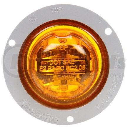 Truck-Lite 10090Y 10 Series Marker Clearance Light - LED, Fit 'N Forget M/C Lamp Connection, 12v