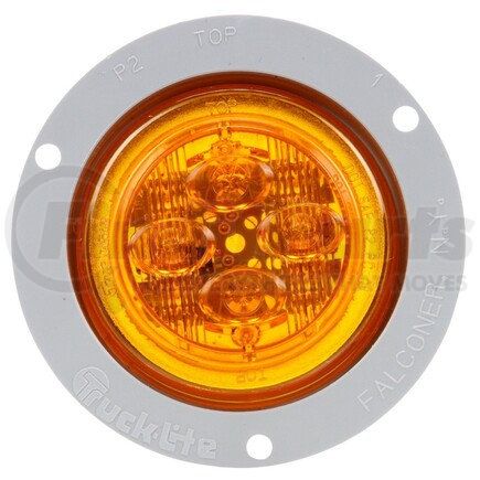 Truck-Lite 10091Y 10 Series Marker Clearance Light - LED, Fit 'N Forget M/C Lamp Connection, 12v