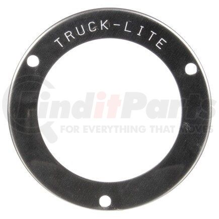 Truck-Lite 10715 10 Series Light Cover - Flange Cover, 2.5 in Mounts, For Round Shape Lights, Silver Stainless Steel