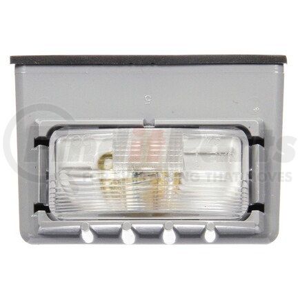 Truck-Lite 15011 15 Series License Plate Light - Incandescent, 1 Bulb, Rectangular, Gray Bracket Mount, 12V