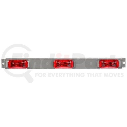 Truck-Lite 15050R 15 Series Identification Light - LED, Rectangular, Red Lens, 3 Lights, 12V