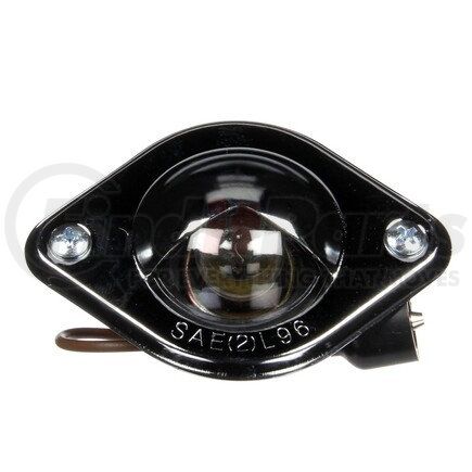 Truck-Lite 26336 26 Series License Plate Light - Incandescent, 1 Bulb, Round, Chrome 2 Screw Bracket Mount, 12V