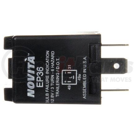 Truck-Lite 266 Signal-Stat Flasher Module - 6 Light Electro-Mechanical, Plastic, 3 Blade Terminals, 12V