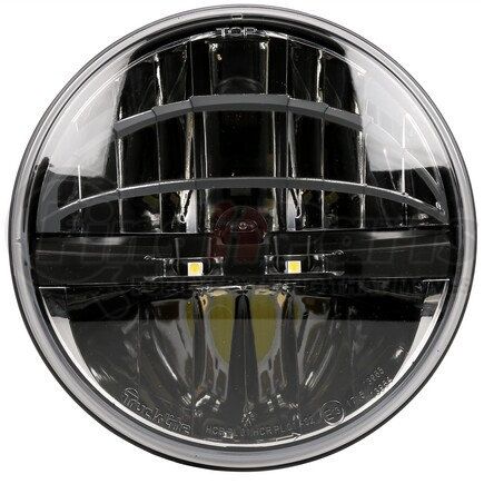 Truck-Lite 27291C Headlight - LED, 7" Round, 2 Diode, Polycarbonate Lens, 12-24V, ECE Left Hand Traffic