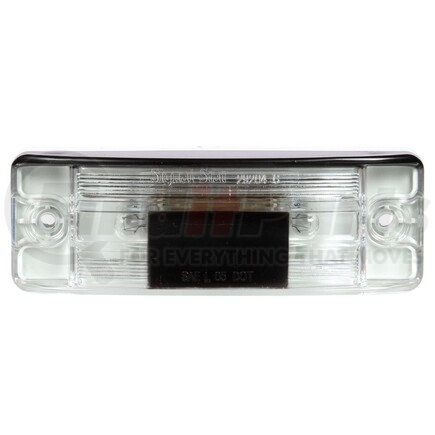 Truck-Lite 29004C 21 Series License Plate Light - Incandescent, 2 Bulb, Rectangular, Clear 2 Screw Bracket Mount, 12V