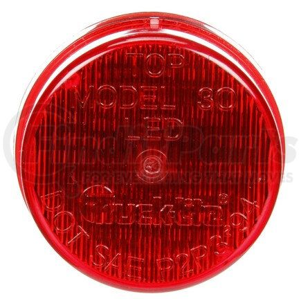 TRUCK-LITE 30255R 30 Series Marker Clearance Light - LED, Fit 'N Forget M/C Lamp Connection, 12, 24v