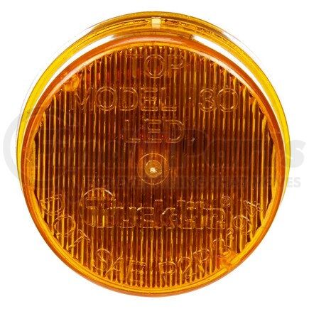 Truck-Lite 30255Y 30 Series Marker Clearance Light - LED, Fit 'N Forget M/C Lamp Connection, 12, 24v