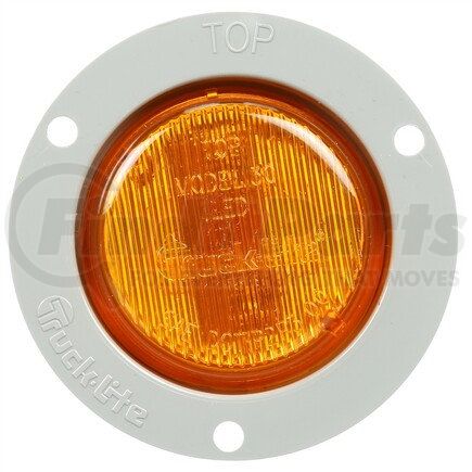 Truck-Lite 30272Y 30 Series Marker Clearance Light - LED, Fit 'N Forget M/C Lamp Connection, 12v
