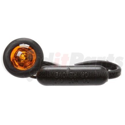 Truck-Lite 33065Y 33 Series Auxiliary Light - LED, 1 Diode, Yellow Lens, Round Shape Lens, Black Grommet, 12V