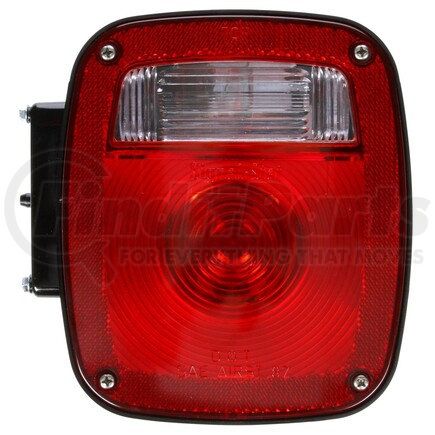 Truck-Lite 4018 Signal-Stat License Plate Light - Incandescent, Red/Clear Polycarbonate Lens, 3 Stud , 12V, Right Hand Side