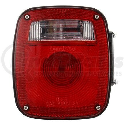 Truck-Lite 4024 Signal-Stat License Plate Light - Incandescent, Red/Clear Polycarbonate Lens, 3 Stud , 12V, Left Hand Side