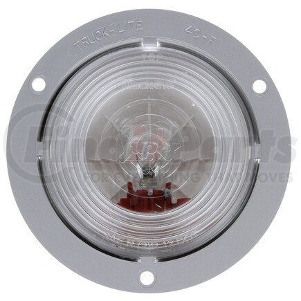 Truck-Lite 40261 Super 40 Back Up Light - Incandescent, Clear Lens, 1 Bulb, Round Lens Shape, Flange Mount, 12v