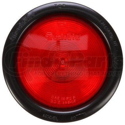 Truck-Lite 40302R 40 Series Brake / Tail / Turn Signal Light - Incandescent, Hardwired Connection, 12v