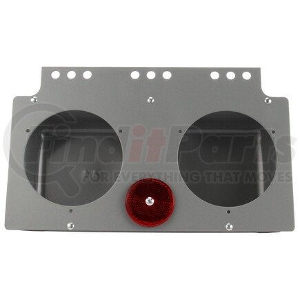 Truck-Lite 40725 40 Series Brake / Tail Light Bracket - 9 Screw Bracket Mount, For Round Shape Lights, Gray Metal, 4 in Diameter Lights