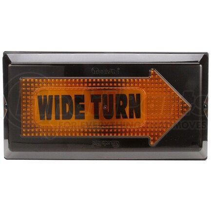 Truck-Lite 40803 40 Series Turn Signal Light - Incandescent, Yellow Rectangular Lens, 2 Bulb, Grommet Mount, 12V