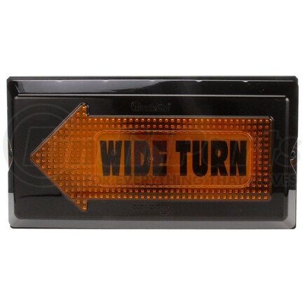 Truck-Lite 40804 40 Series Turn Signal Light - Incandescent, Yellow Rectangular Lens, 2 Bulb, Grommet Mount, 12V