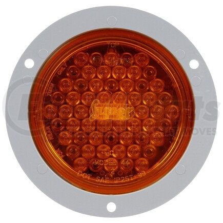 Truck-Lite 44021Y Super 44 Turn Signal Light - LED, Yellow Round Lens, 42 Diode, Flange Mount, 12V