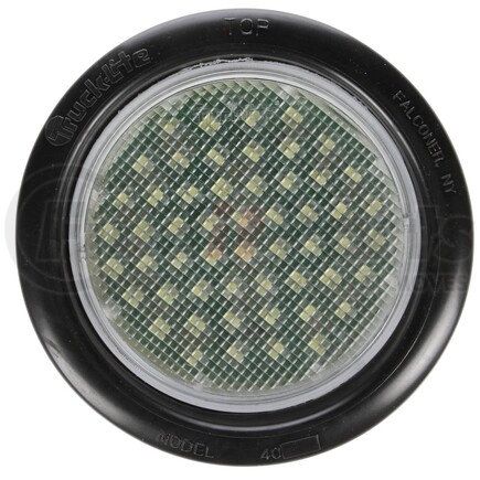 Truck-Lite 44042C 44 Series Dome Light - LED, 54 Diode, Round Clear Lens, Black Grommet Mount, 12V