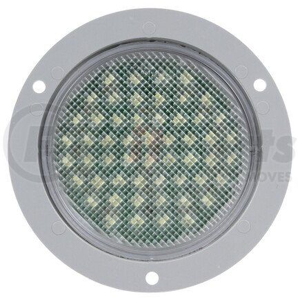 Truck-Lite 44046C 44 Series Dome Light - LED, 54 Diode, Round Clear Lens, Gray Flange Mount, 12V