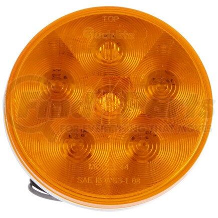 Truck-Lite 44114Y Super 44 Strobe Light - LED, 6 Diode, Round Yellow, Grommet Mount, 12V