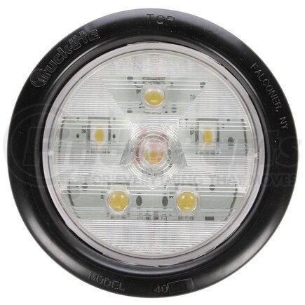 Truck-Lite 44184C Super 44 Back Up Light - LED, Clear Lens, 6 Diode, Round Lens Shape, Grommet Kit, 12v