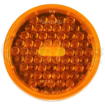 Truck-Lite 44201Y Super 44 Turn Signal Light - LED, Yellow Round Lens, 42 Diode, Grommet Mount, 12V