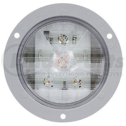 Truck-Lite 44181C Super 44 Back Up Light - LED, Clear Lens, 6 Diode, Round Lens Shape, Flange Mount, 12v