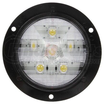 Truck-Lite 44182C Super 44 Back Up Light - LED, Clear Lens, 6 Diode, Round Lens Shape, Flange Mount, 12v