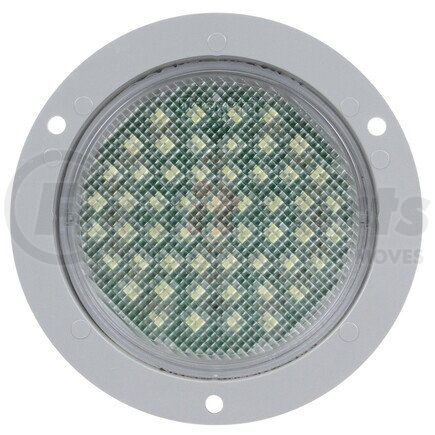 Truck-Lite 44237C 44 Series Dome Light - LED, 54 Diode, Round Clear Lens, Gray Flange Mount, 12V