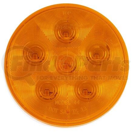 Truck-Lite 44280Y Super 44 Turn Signal Light - LED, Yellow Round Lens, 6 Diode, Grommet Mount, 12V