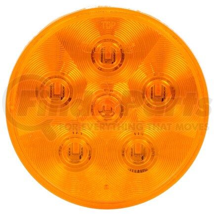 Truck-Lite 44294Y Super 44 Turn Signal / Parking Light - LED, Yellow Round, 6 Diode, Grommet Mount, 12V