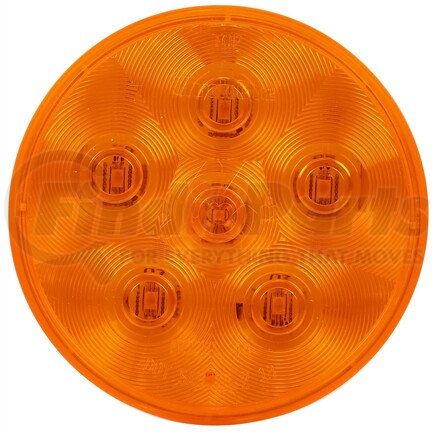 Truck-Lite 44291Y Super 44 Turn Signal / Parking Light - LED, Yellow Round, 6 Diode, Grommet Mount, 12V