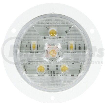 Truck-Lite 44345C Super 44 Back Up Light - LED, Clear Lens, 6 Diode, Round Lens Shape, Flange Mount, 12v