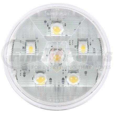 Truck-Lite 44990C Super 44 Back Up Light - LED, Clear Lens, 6 Diode, Round Lens Shape, Grommet Mount, 12v