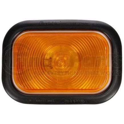 Truck-Lite 45002Y Super 45 Turn Signal / Parking Light - Incandescent, Yellow Rectangular, 1 Bulb, Grommet Mount, 12V, Black PVC Trim